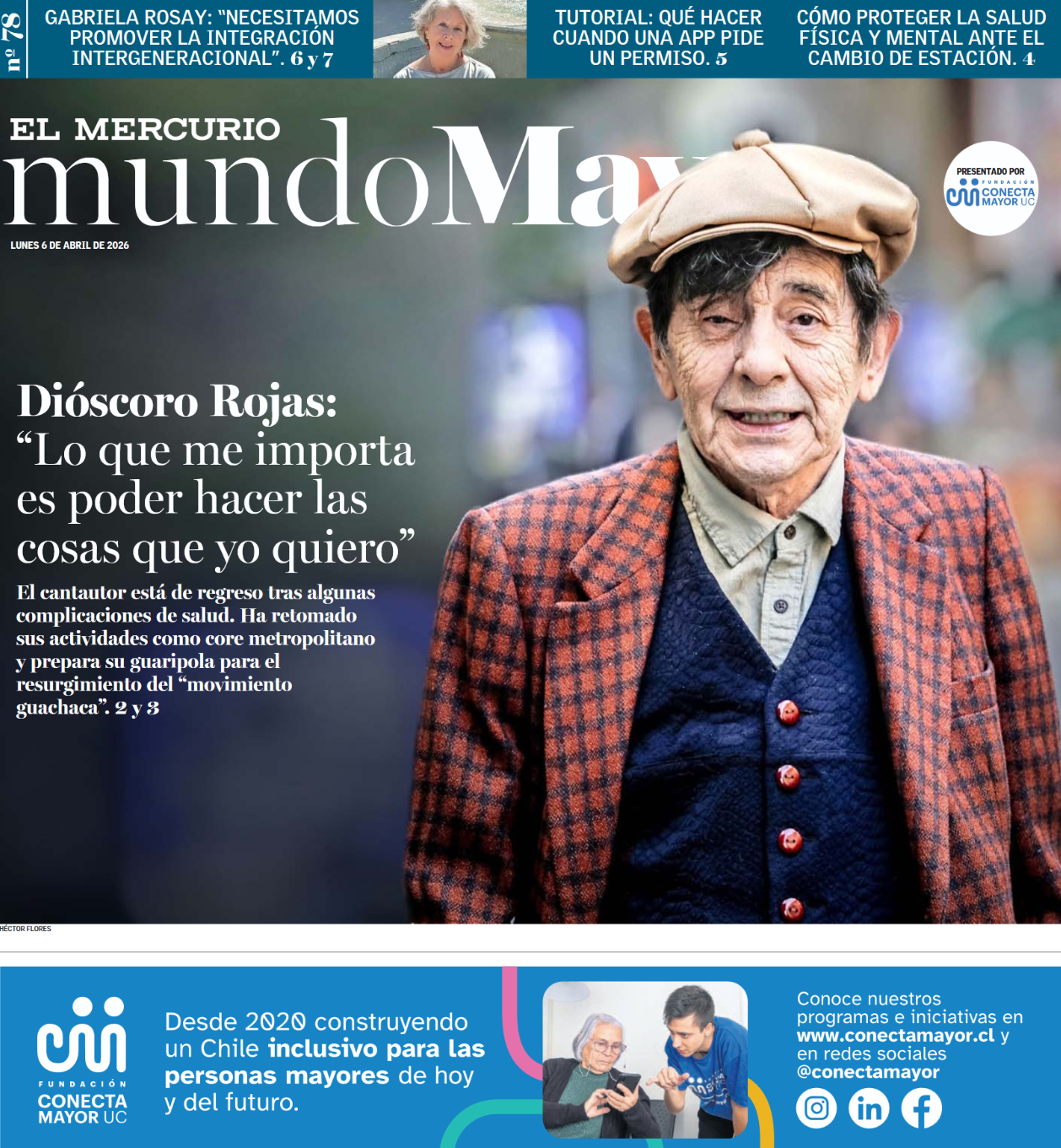 Revista Mundo mayor 78 dioscoro rojas conecta mayor uc